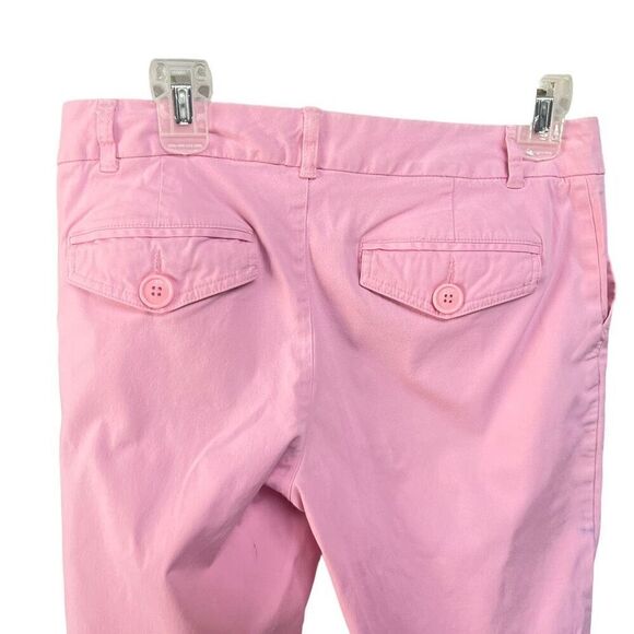 Izod classic fit pink cropped  99% cotton 1% spandex pants size 10 - Picture 5 of 14